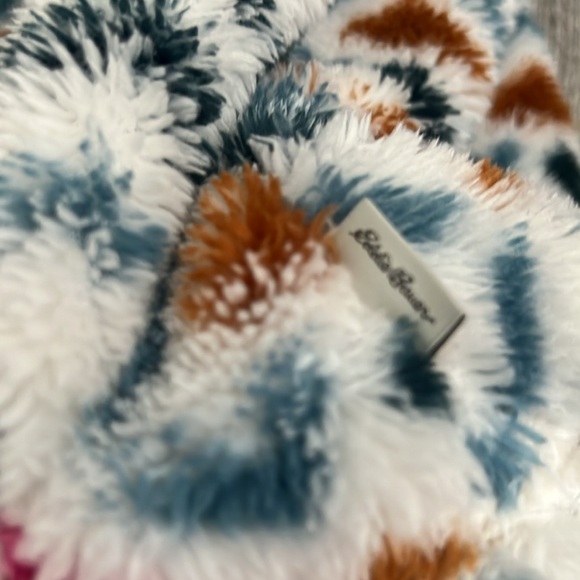 Eddie Bauer Fleece Pullover Size M Cozy Aztec Pattern Winter Casual - Picture 9 of 12